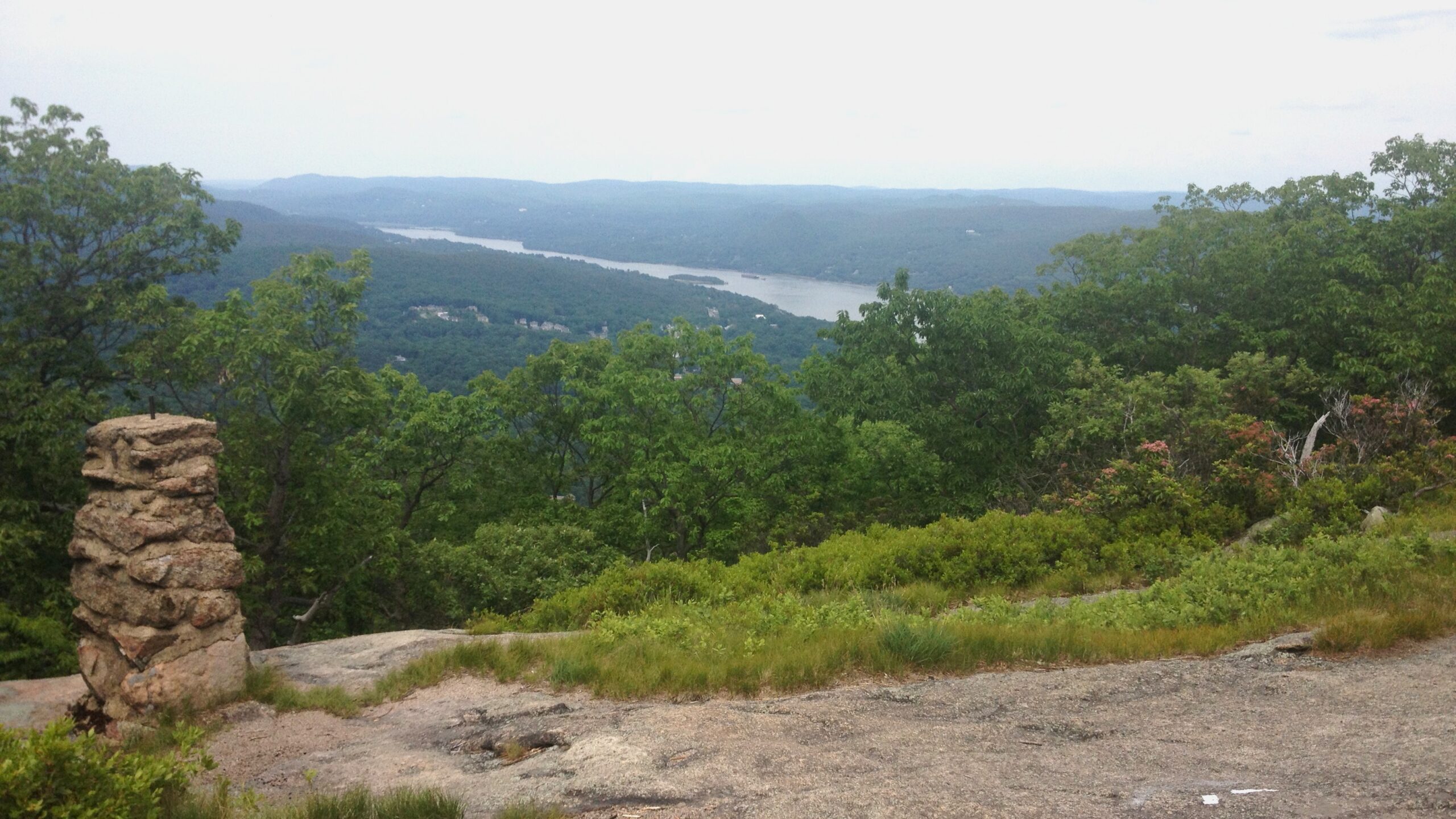 Near the summit of Bear Mountain, New York, on the Appalachain Trail. Photo by Jordan A Bowman.
